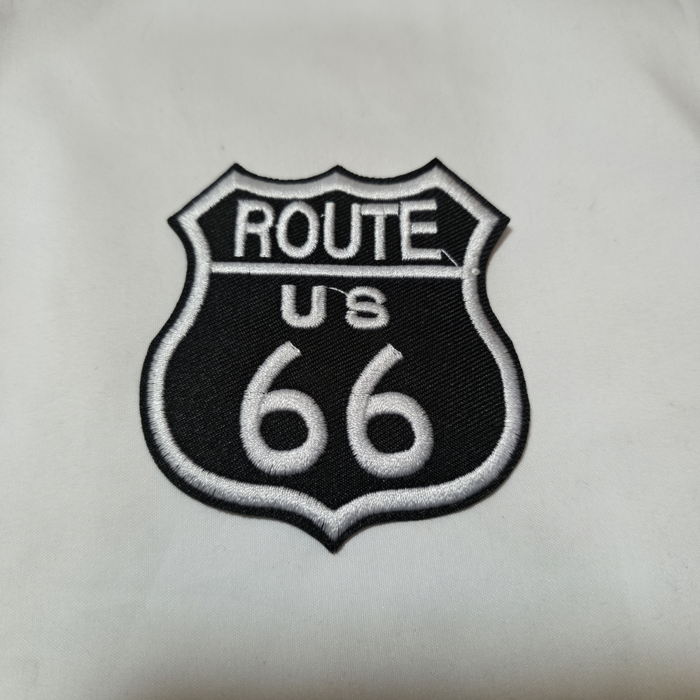 Route 66 Black and White Shield Patch